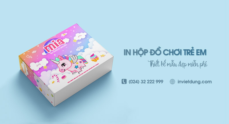 Xưởng in hộp giấy đựng đồ chơi trẻ em giá rẻ tại Hà Nội