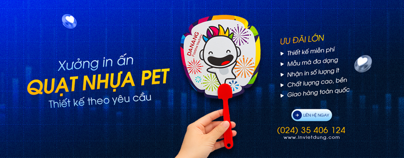 Xưởng in quạt nhựa PET theo yêu cầu, nhận in số lượng ít