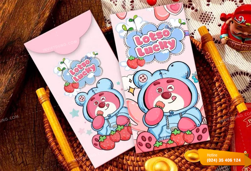 Mẫu bao lì xì cute hoạt hình