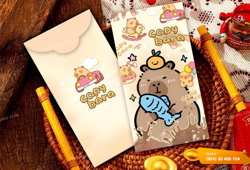 Mẫu bao lì xì cute hoạt hình
