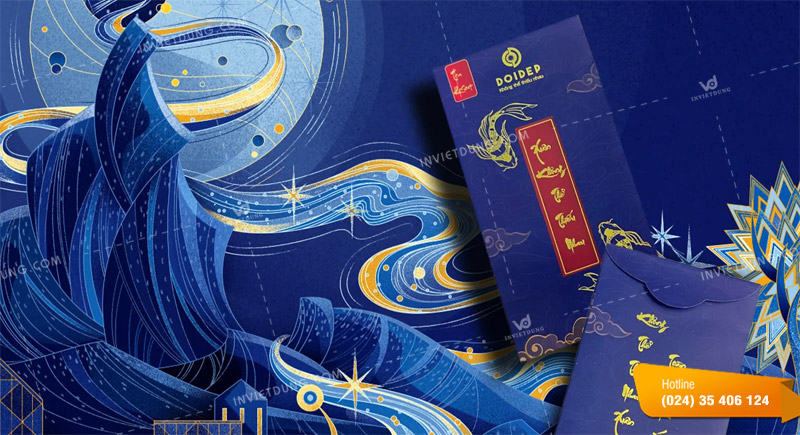 Mẫu bao lì xì xanh dương có ý nghĩa gì?