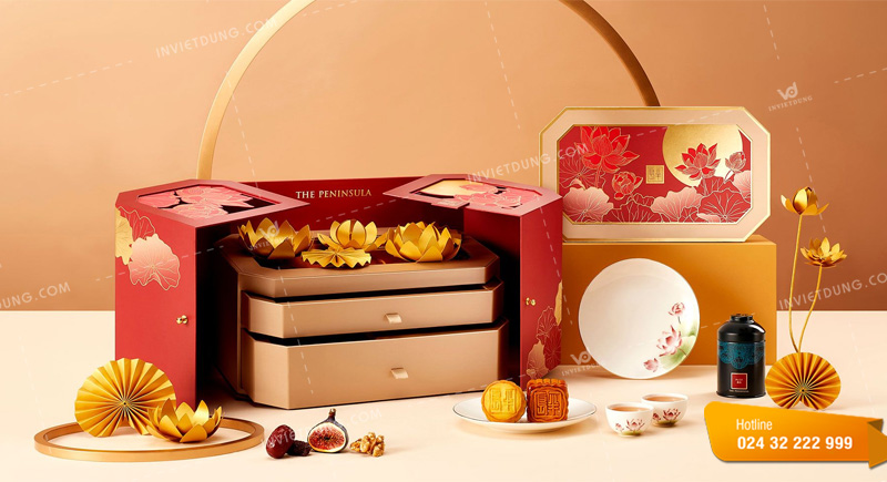 Các kích thước hộp trung thu 3 tầng thông dụng