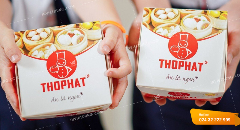Mẫu hộp giấy đựng bánh bao thiết kế đẹp ấn tượng