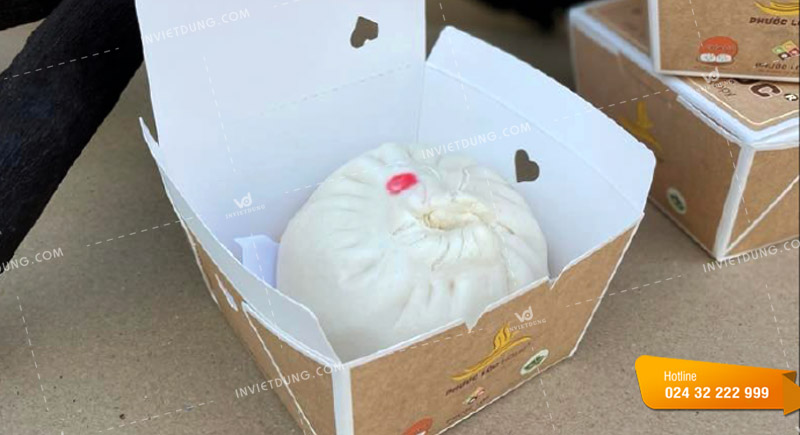 Mẫu hộp giấy đựng bánh bao thiết kế đẹp ấn tượng