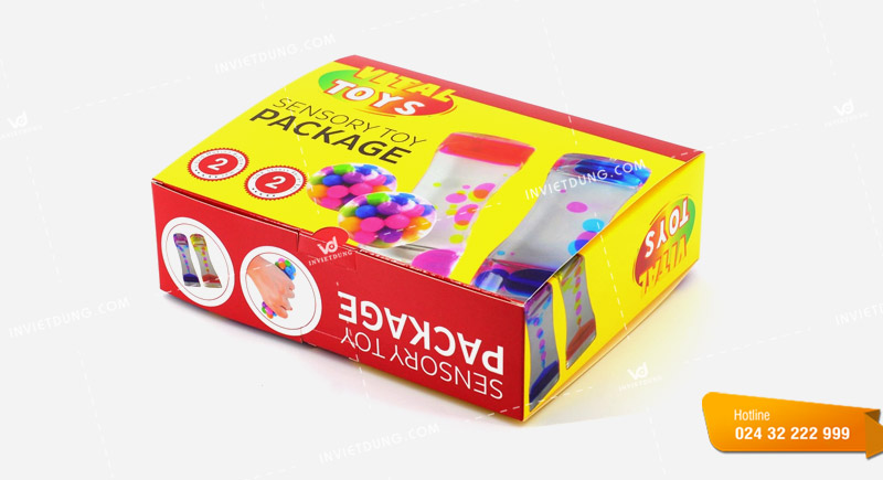Mẫu hộp giấy đựng đồ chơi trẻ em