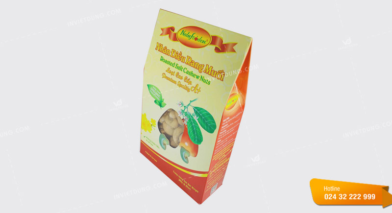 Mẫu hộp giấy đựng hạt điều