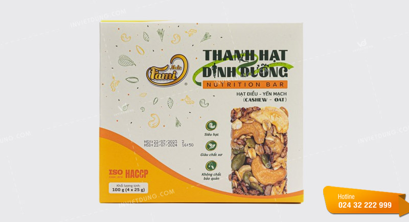 Mẫu hộp giấy đựng hạt điều