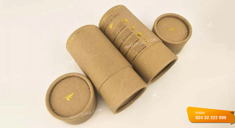Ứng dụng của in hộp giấy hình trụ tròn