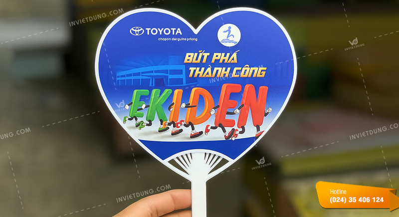 Cấu tạo quạt nhựa hình trái tim 