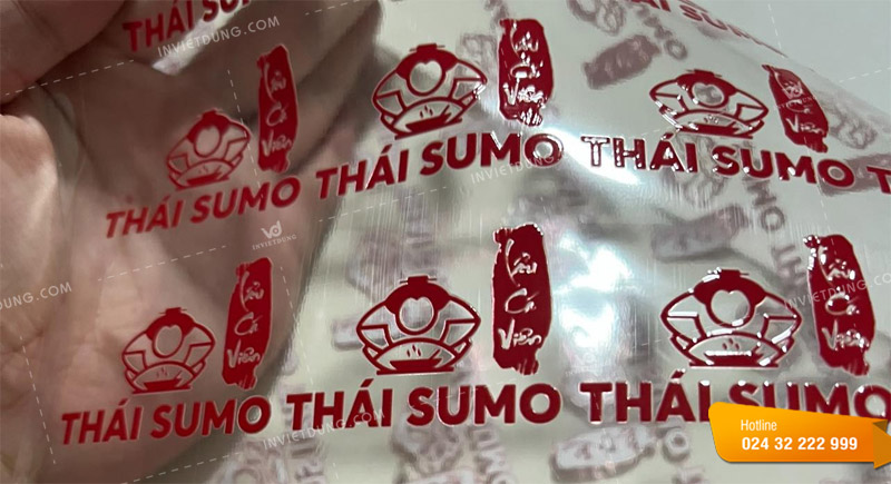 Mẫu decal nhựa trong suốt in UV