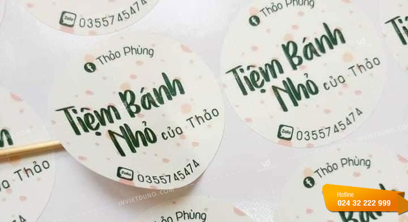 Mẫu tem nhãn bánh mì do In Việt Dũng thiết kế và in ấn