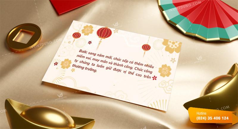 Mẫu thiệp chúc Tết sếp