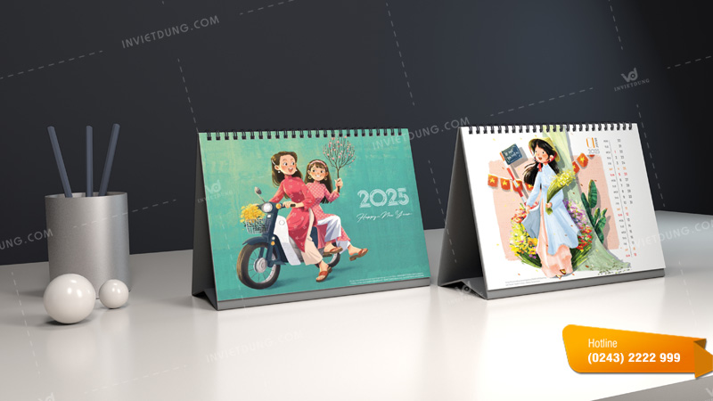 Mẫu thiết kế lịch để bàn độc đáo
