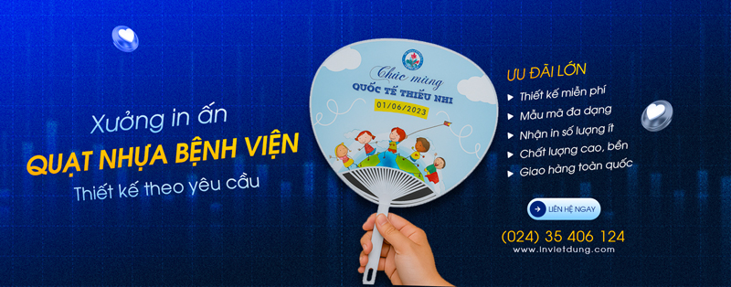 In quạt nhựa quảng cáo bệnh viện – Thiết kế mẫu miễn phí