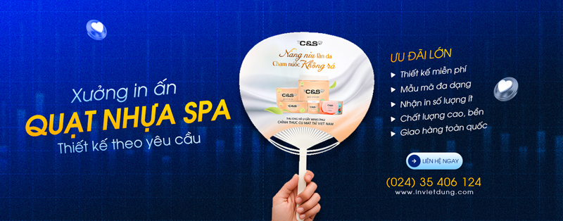 In quạt nhựa quảng cáo spa đẹp – Thu hút khách hàng