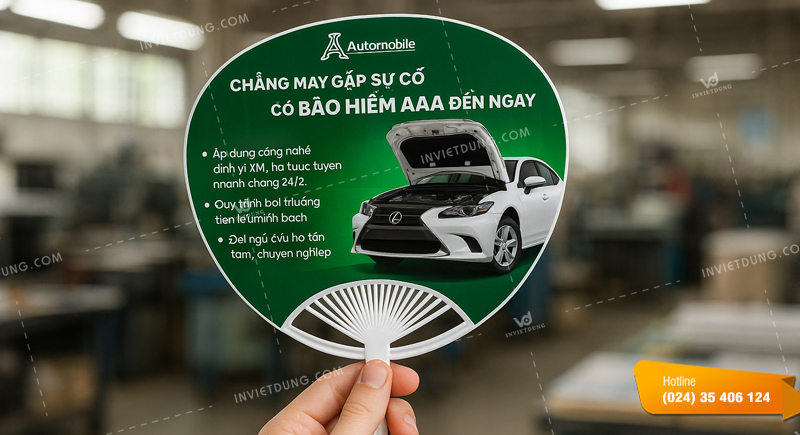 Lý do các công ty bảo hiểm nên lựa chọn quạt nhựa quảng cáo?