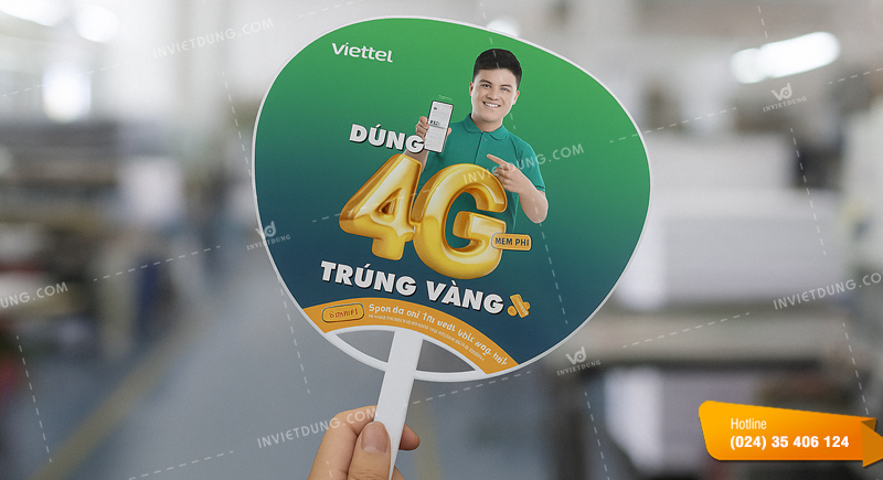 Mẫu quạt nhựa ngân hàng BIDV