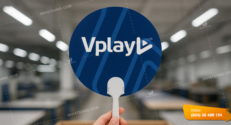 Mẫu quạt nhựa ngân hàng Vplay