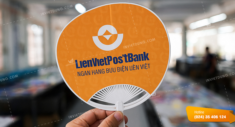 Mẫu quạt nhựa ngân hàng Lienvietpostbank