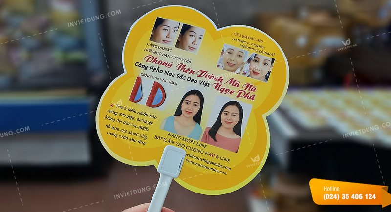 Lưu ý khi thiết kế và in quạt nhựa bệnh viện