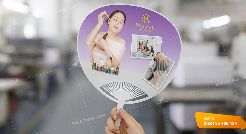 Vì sao ngành làm đẹp nên sử dụng quạt nhựa quảng cáo?