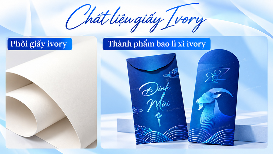Chất liệu giấy ivory
