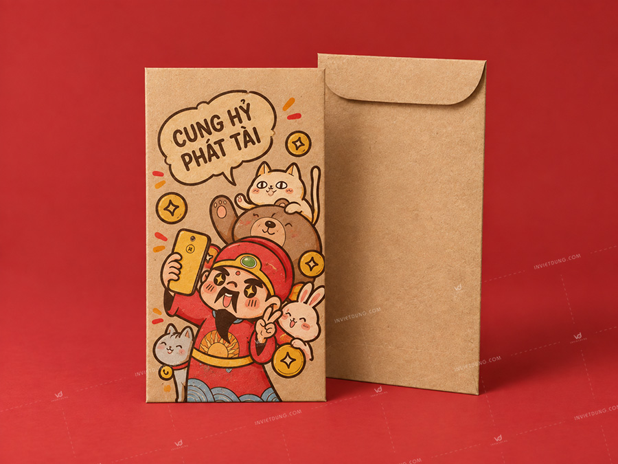 Mẫu bao lì gì giấy kraft