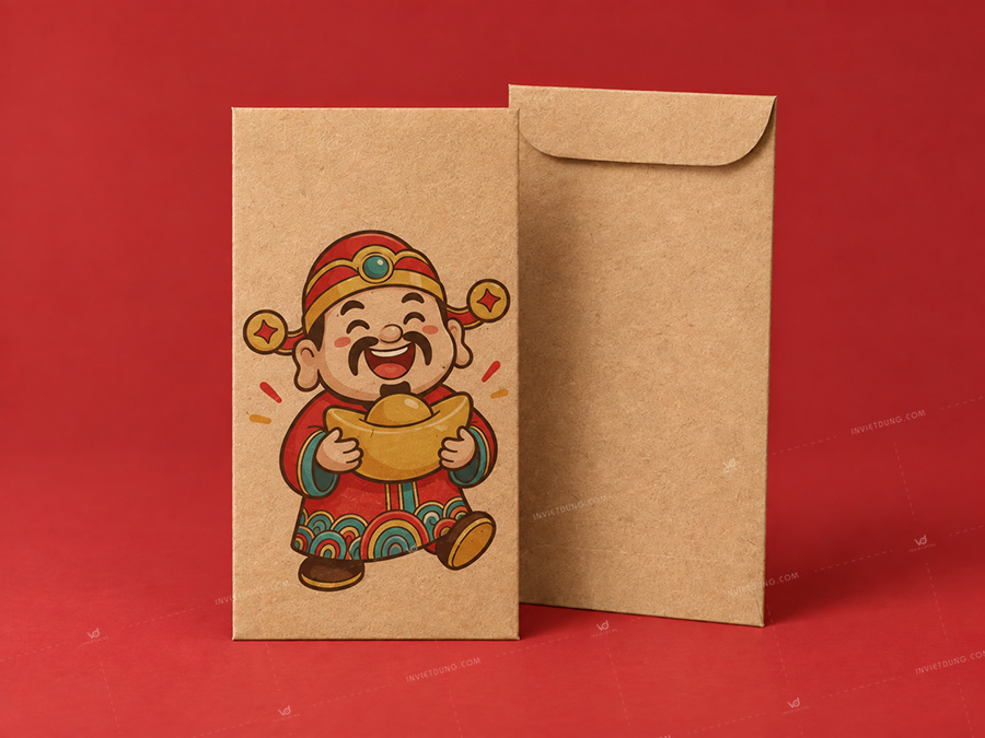 Mẫu bao lì gì giấy kraft