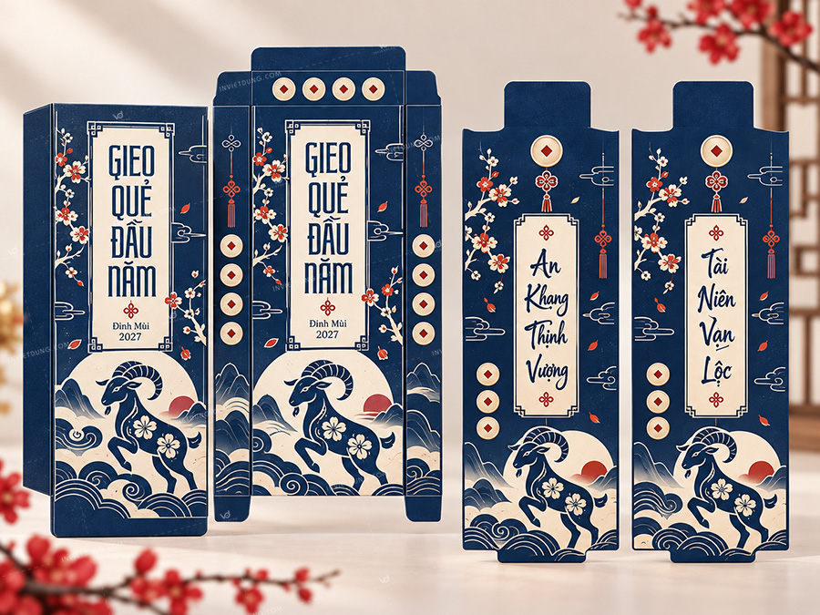 Mẫu bao lì xì gieo quẻ