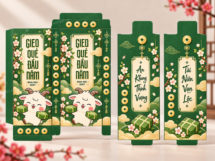 Mẫu bao lì xì gieo quẻ