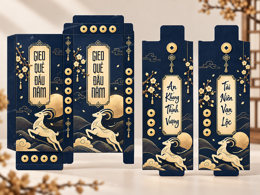 Mẫu bao lì xì gieo quẻ