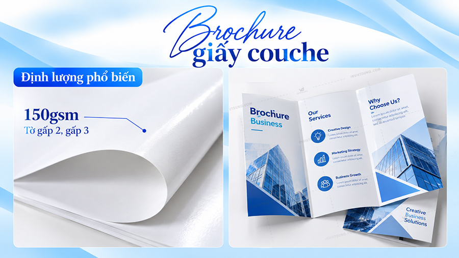 Brochure giấy couche