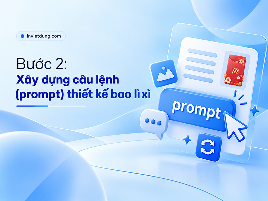 Thiết kế bao lì xì bằng AI bước 2
