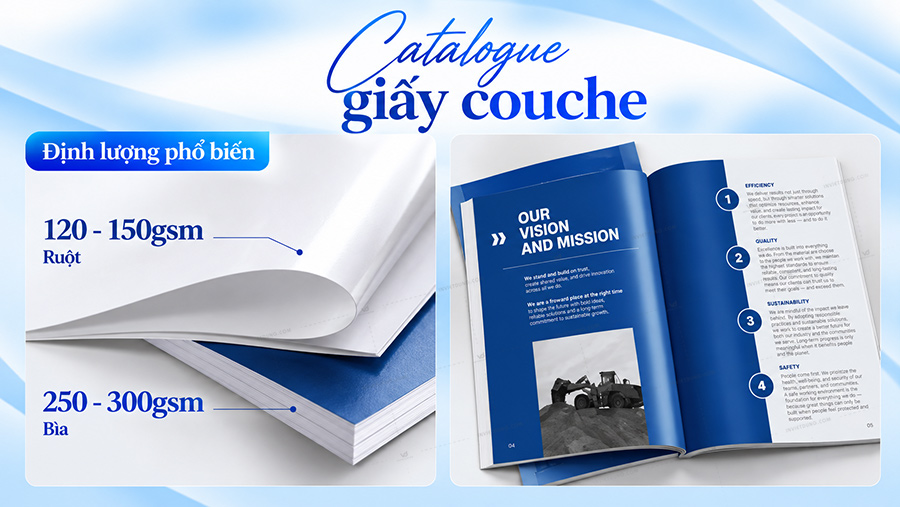 Catalogue giấy couche