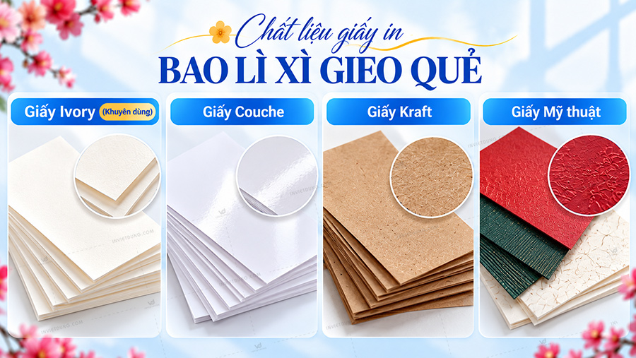 Chất liệu bao lì xì gieo quẻ