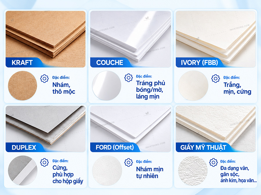 So sánh các chất liệu giấy
