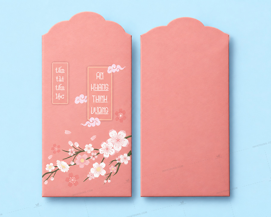 Mẫu thiết kế bao lì xì Adobe Illustrator