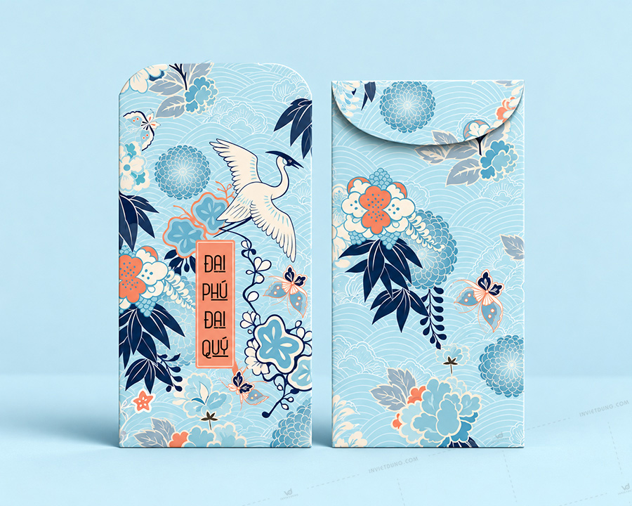 Mẫu thiết kế bao lì xì Adobe Illustrator