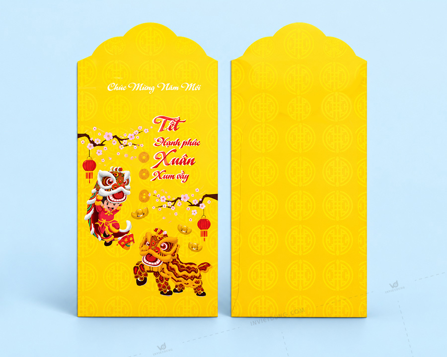 Mẫu thiết kế bao lì xì Adobe Illustrator