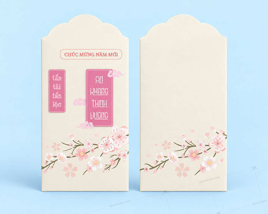 Mẫu thiết kế bao lì xì Adobe Illustrator