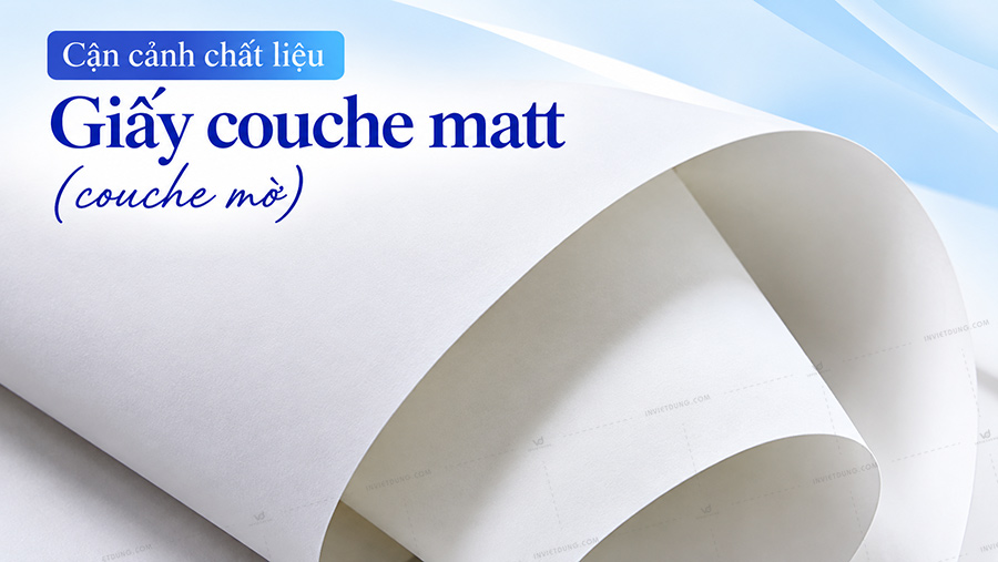 Giấy couche mờ