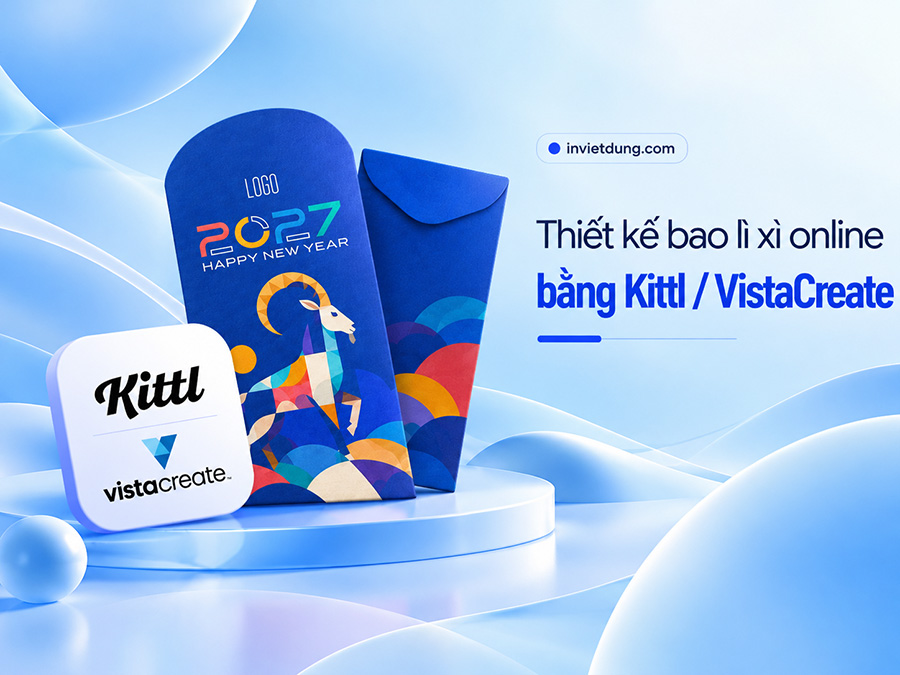 Thiết kế bao lì xì online Kittl Vistacreate
