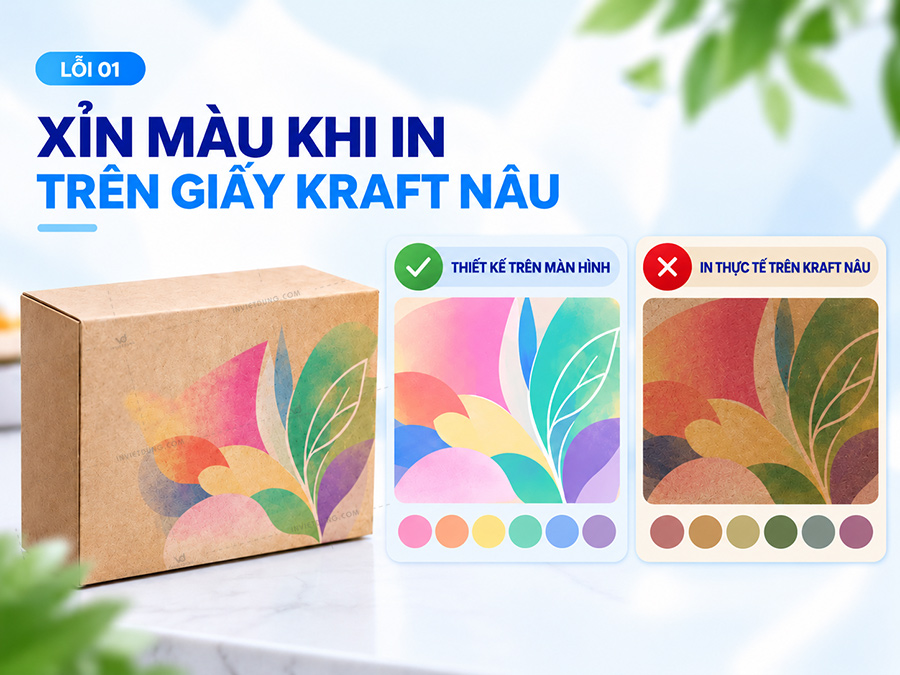 Lỗi cần tránh khi in giấy kraft