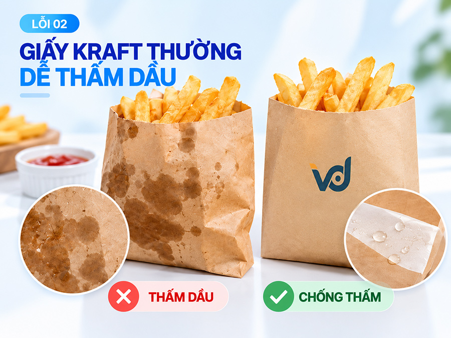 Lỗi cần tránh khi in giấy kraft