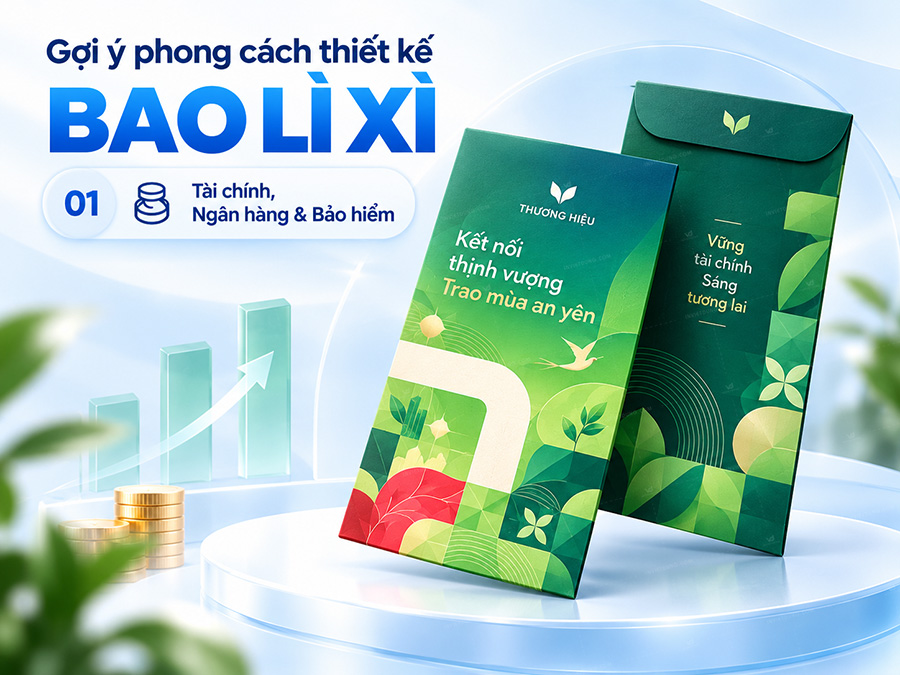 Bao lì xì phong cách tài chính, ngân hàng