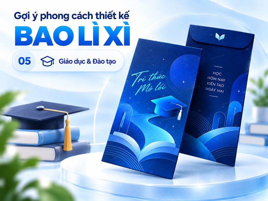Bao lì xì phong cách giáo dục và đào tạo