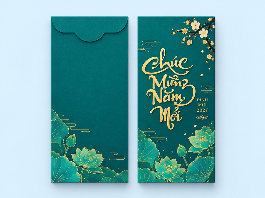 Mẫu xu hướng thiết kế bao lì xì