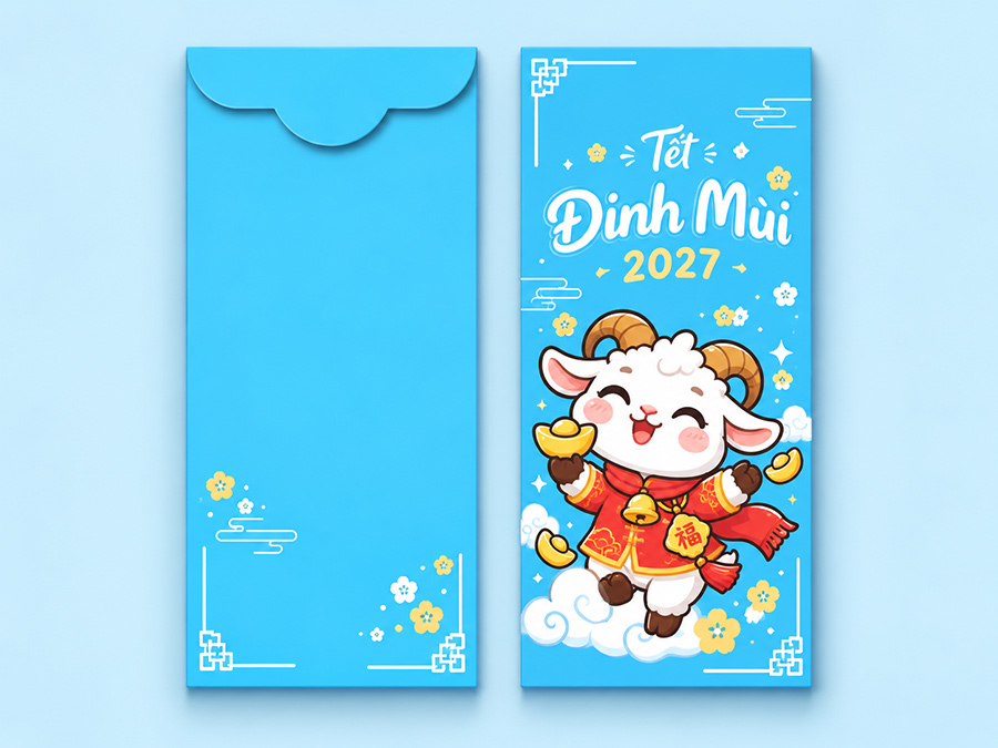 Mẫu xu hướng thiết kế bao lì xì