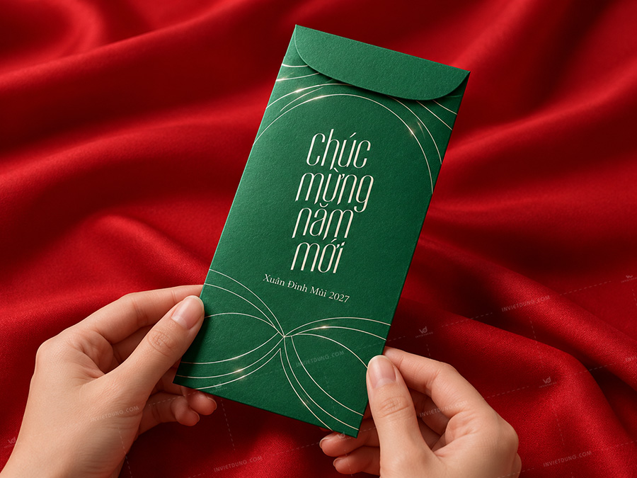 Mẫu bao lì xì giấy mỹ thuật