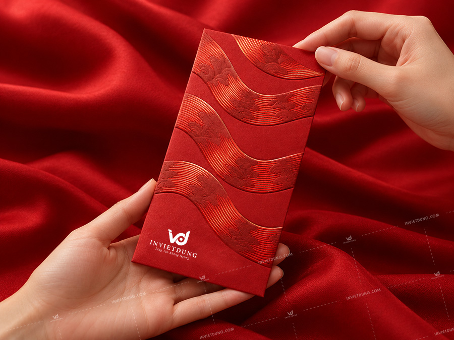 Mẫu bao lì xì giấy mỹ thuật